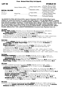 Pedigree - Lot 92 - Royal Silver